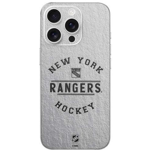 NHL New York Rangers Black Text iPhone 16 Pro Skin